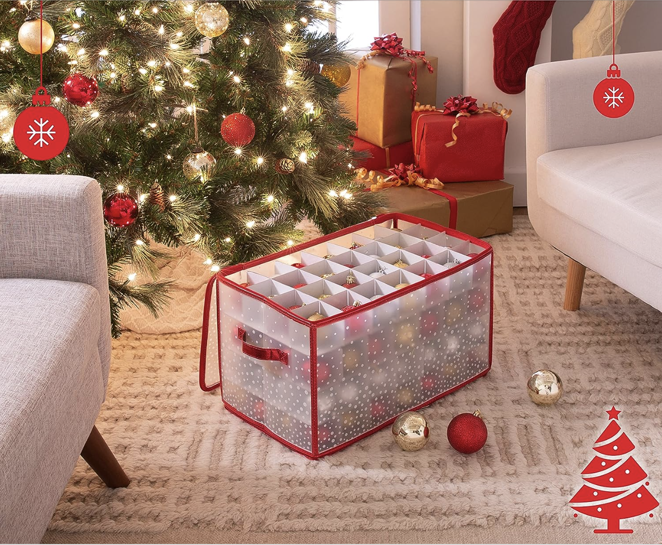 Make Your Own Christmas Ornaments Storage Box