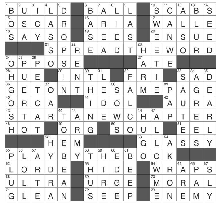 Crossword and Acrostic Answers Crossword and Acrostic Answers
