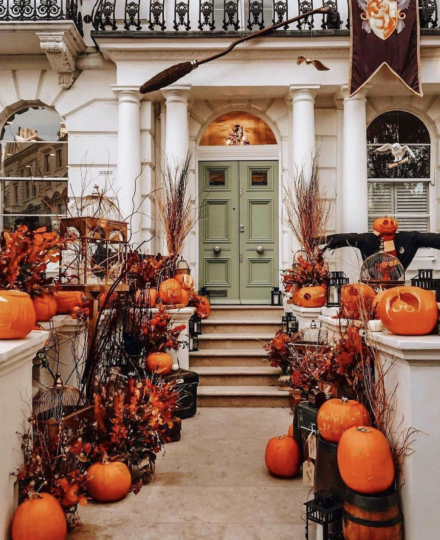 cute halloween home, exterior