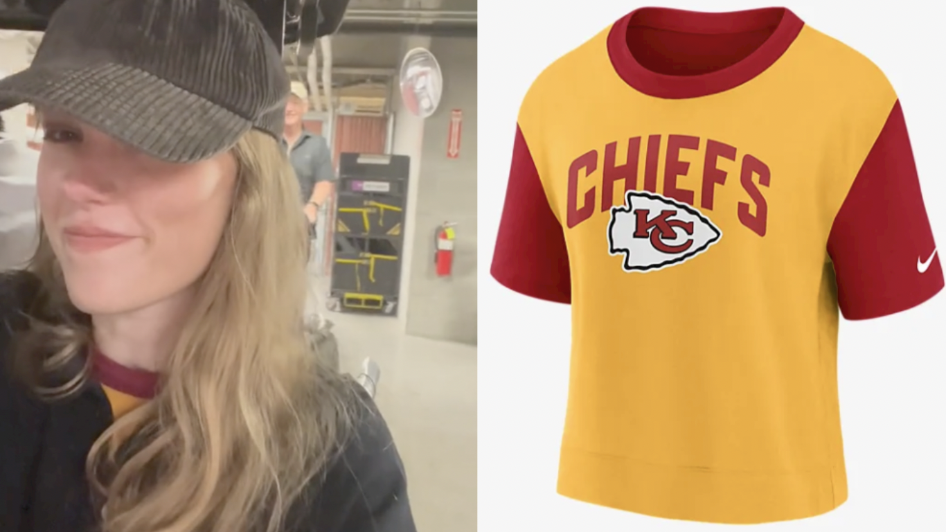 A Chiefs jacket, a candle. Did Travis Kelce shop for Taylor Swift?