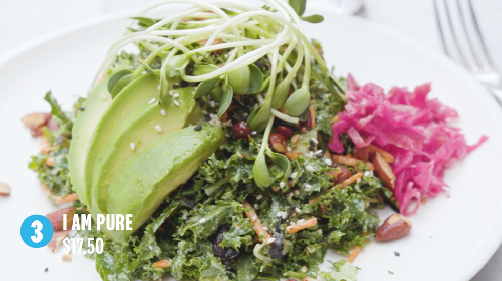 cafe gratitude i am pure salad