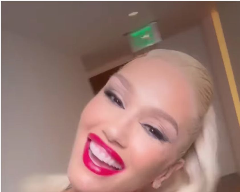 gwen smiling for the camera