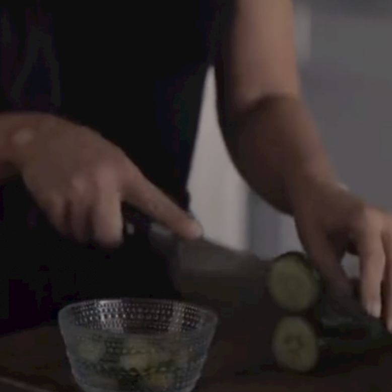 Fans Simply Can't Handle Kim Kardashian Cutting a Cucumber on 'AHS'