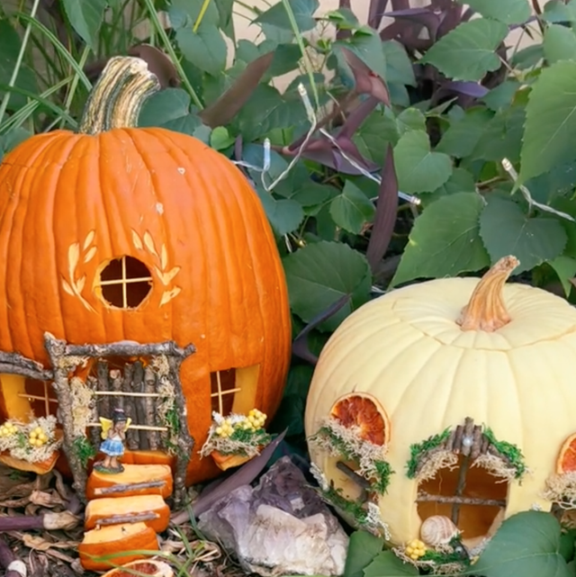 Tik Tok Is Crazy for DIY Pumpkin Fairy Houses