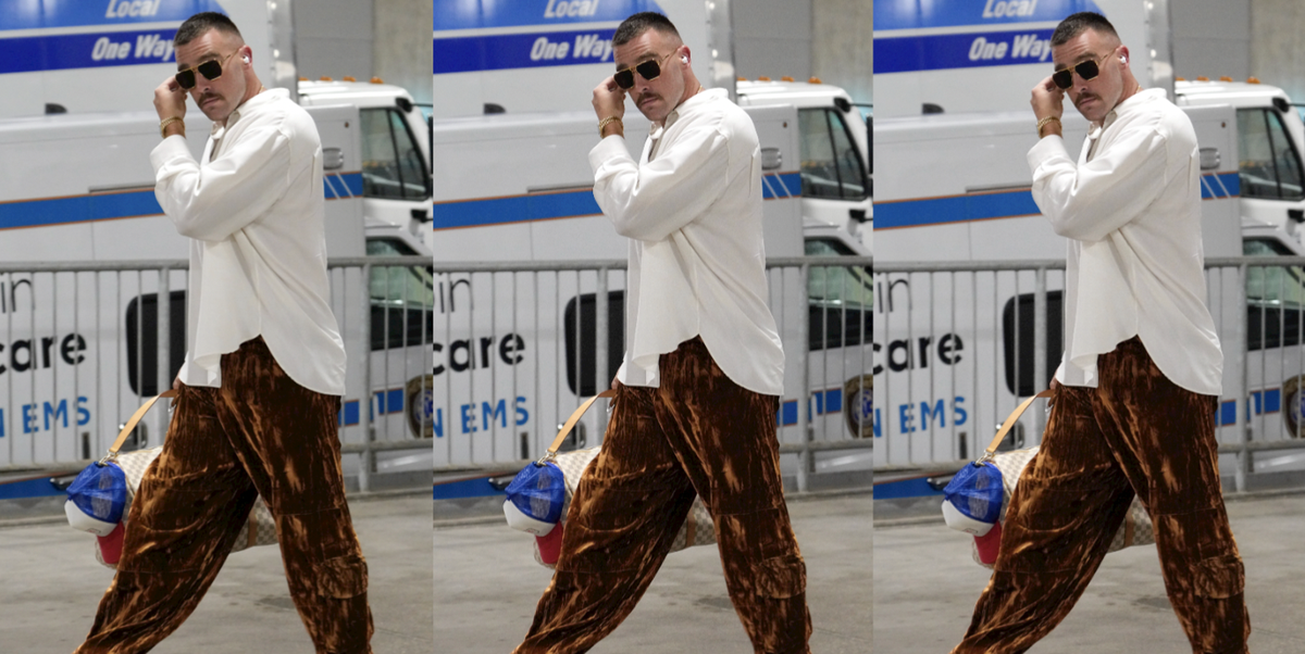 Travis Kelce's Stylist Addresses Viral Taylor Swift Curtain Pants Theory