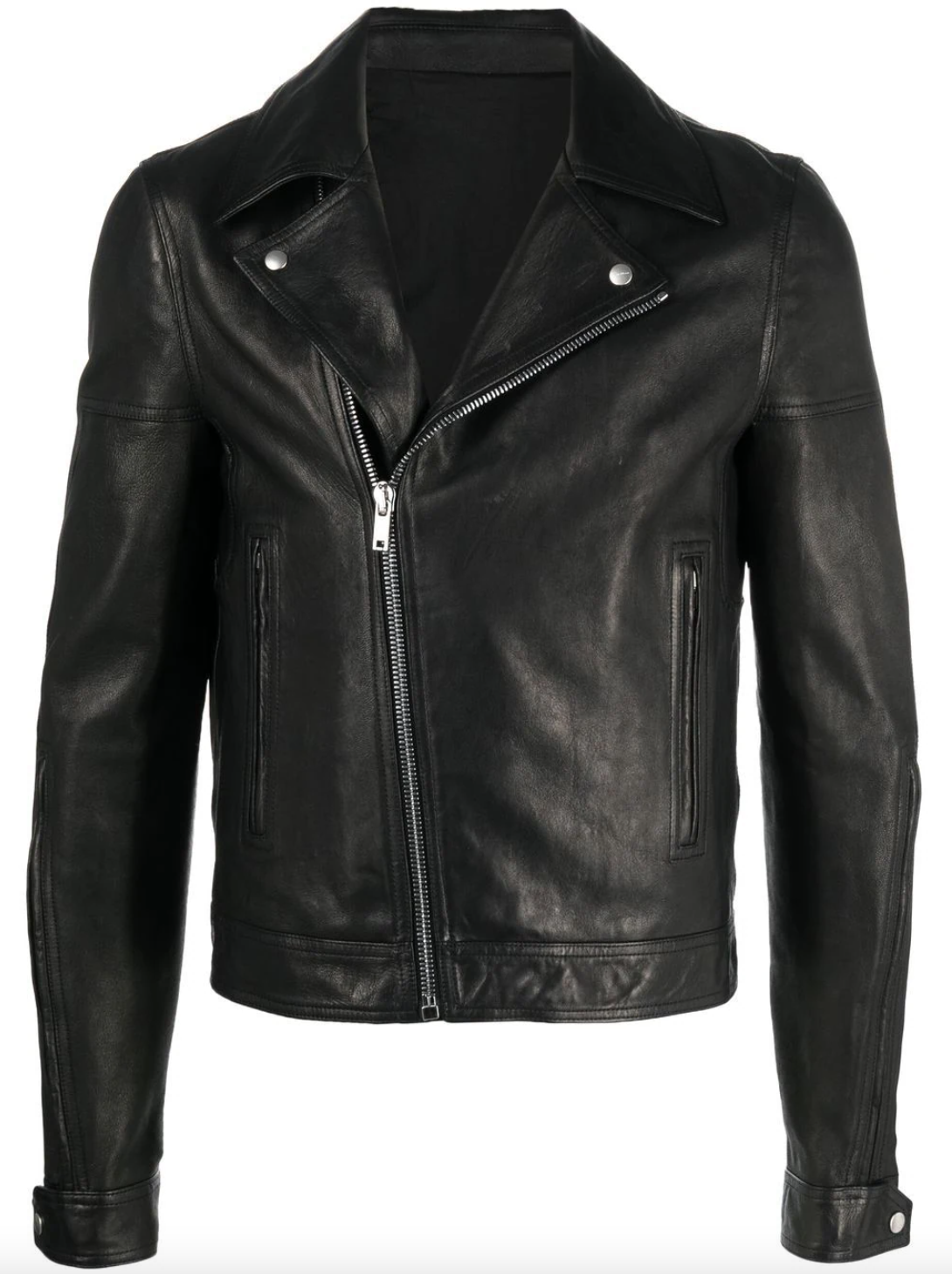 LEATHER BIKER JACKET - Black | ZARA United States