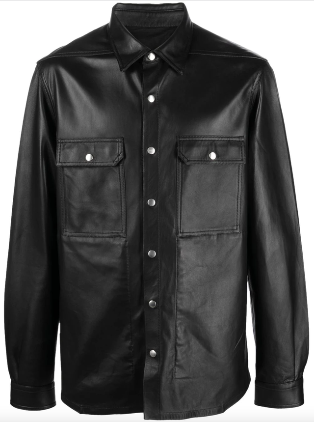 Louis Vuitton Replica Black White Leather Unisex Jacket - Leather Guys