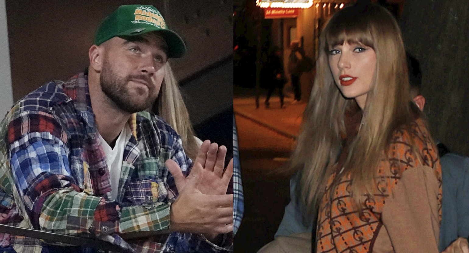 Taylor Swift Couldn't Stop Looking at Travis Kelce While Performing "Lover"