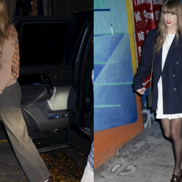 Shop Taylor Swift's Python Print Loafers from Sezane
