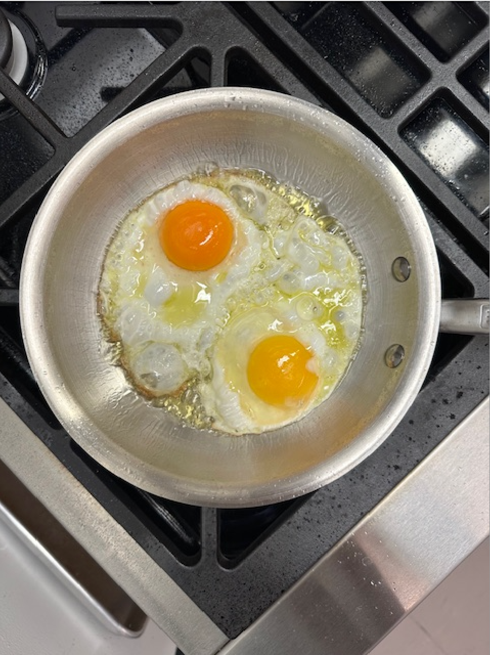 a pan of eggs