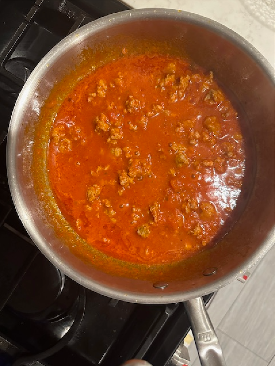 a pot of food