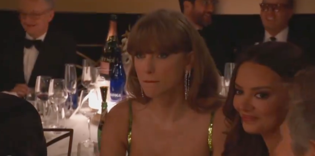 Taylor Swift's Reaction to Jo Koy's NFL Joke at Golden Globes