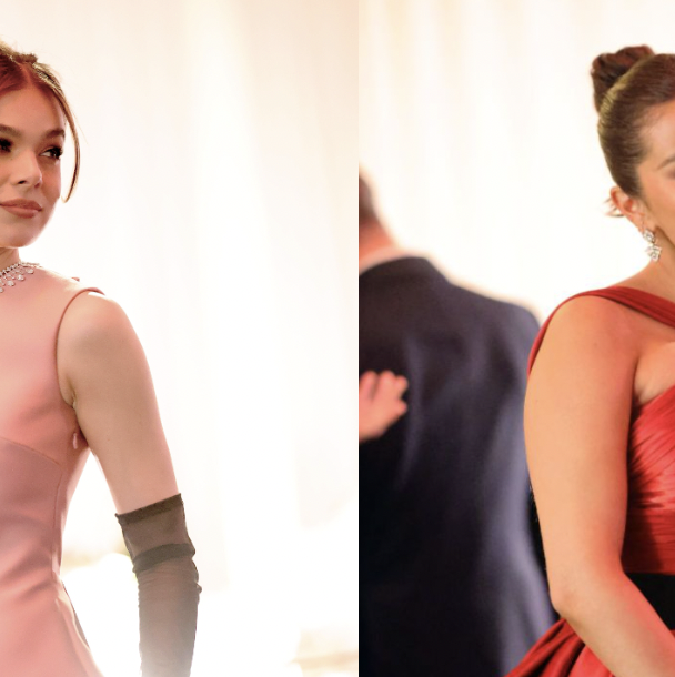 hailee steinfeld and selena gomez in cosmo best and worst dressed golden globes 2024 roundup