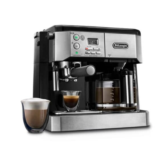 This coffee maker by De'Longhi x Nespresso brews in 5 sizes