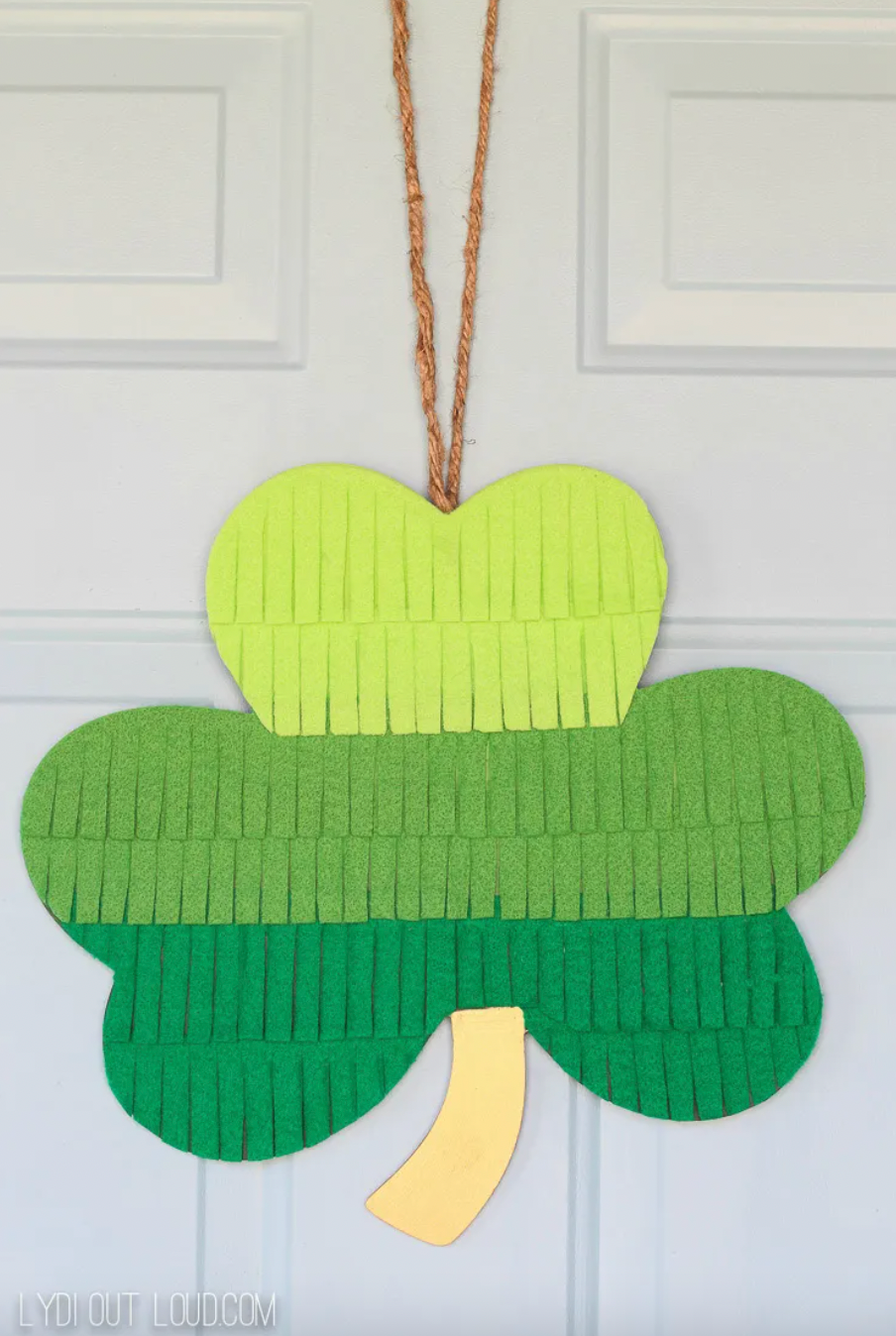 ombre shamrock wreath