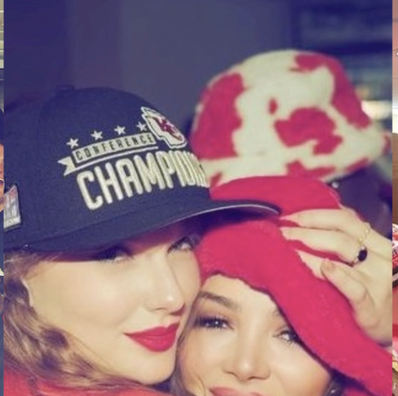 Taylor Swift and Travis Kelce Celebrate the Chiefs Win With Friends and Family in BTS Photos