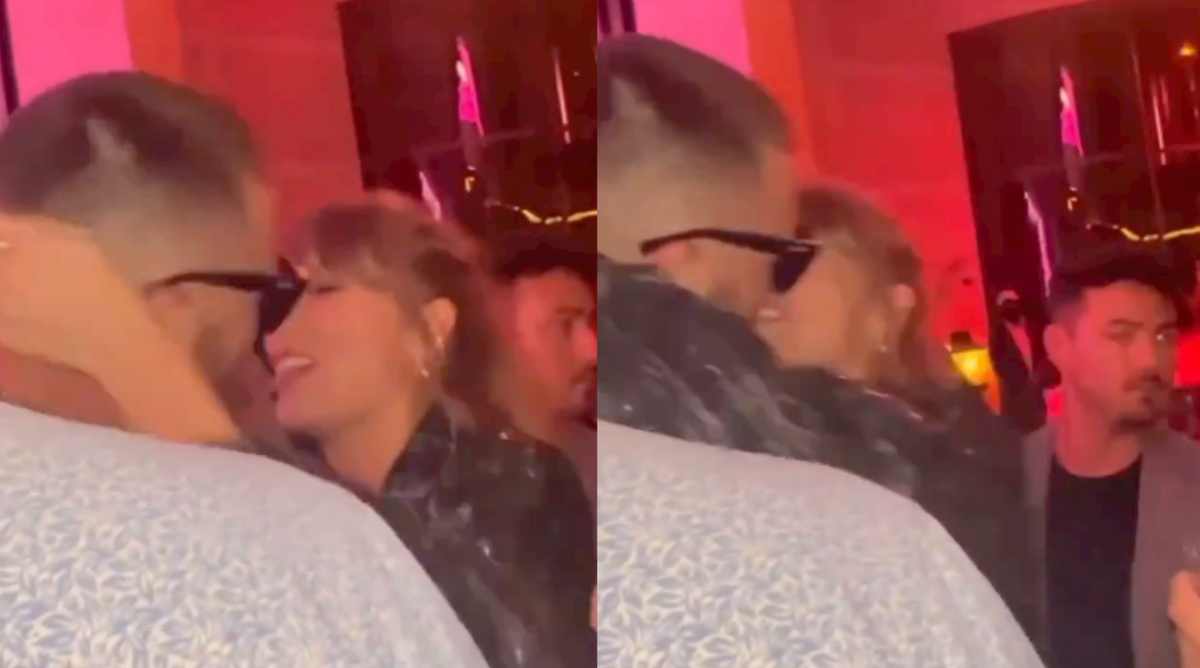 Taylor Swift and Travis Kelce Kiss and Dance to "Love Story" at Chiefs  After-Party