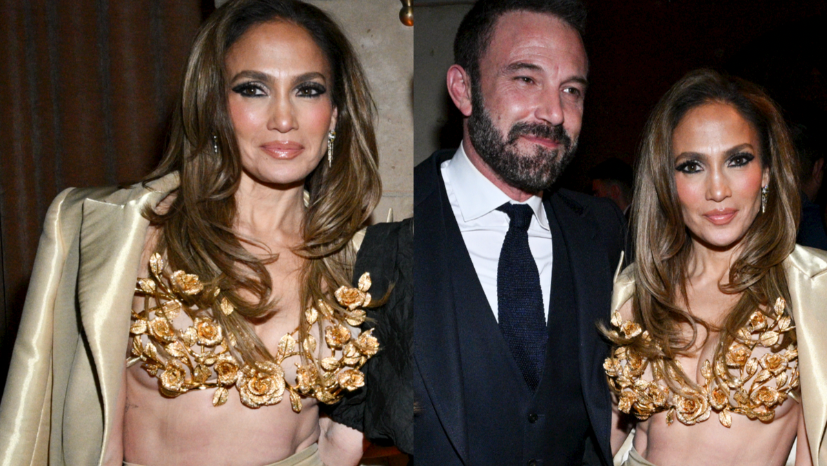 Jennifer Lopez wore a leather bra as a top and made it work