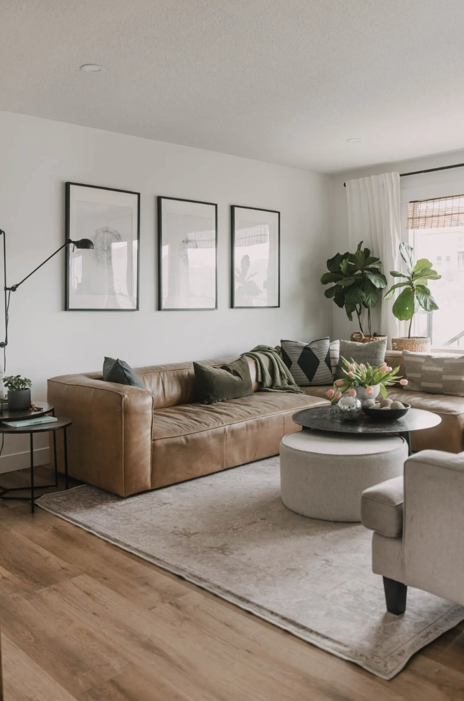 spring decor living room