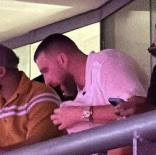 Travis Kelce Was Spotted Watching Taylor Swif Perform in Singapore