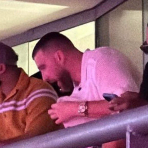 Travis Kelce Was Spotted Watching Taylor Swif Perform in Singapore