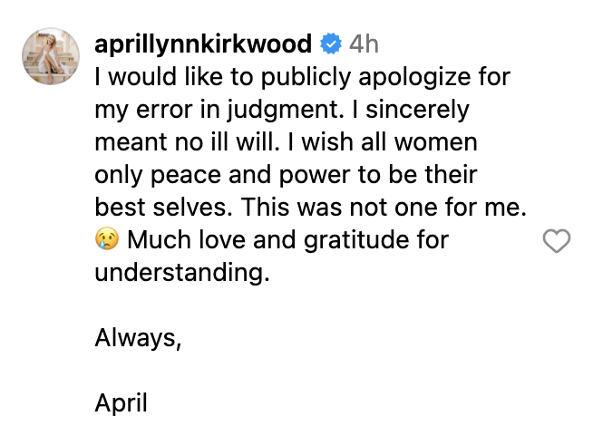 april kirkwood instagram
