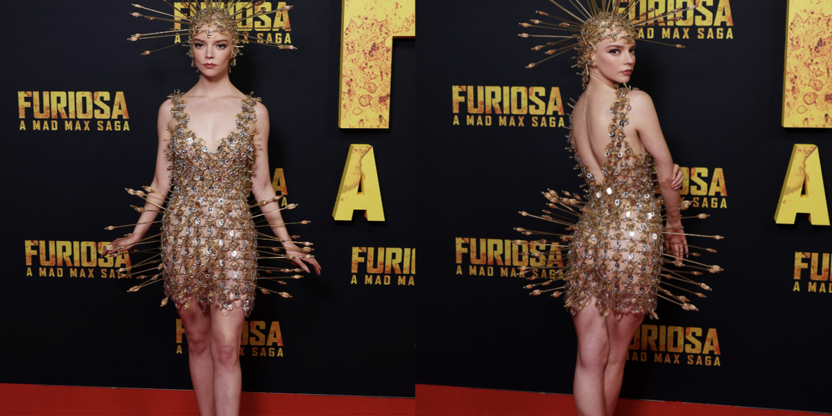 Anya Taylor-Joy Wore a Sheer Dress Pierced With Arrows That's Literally Impossible to Sit In