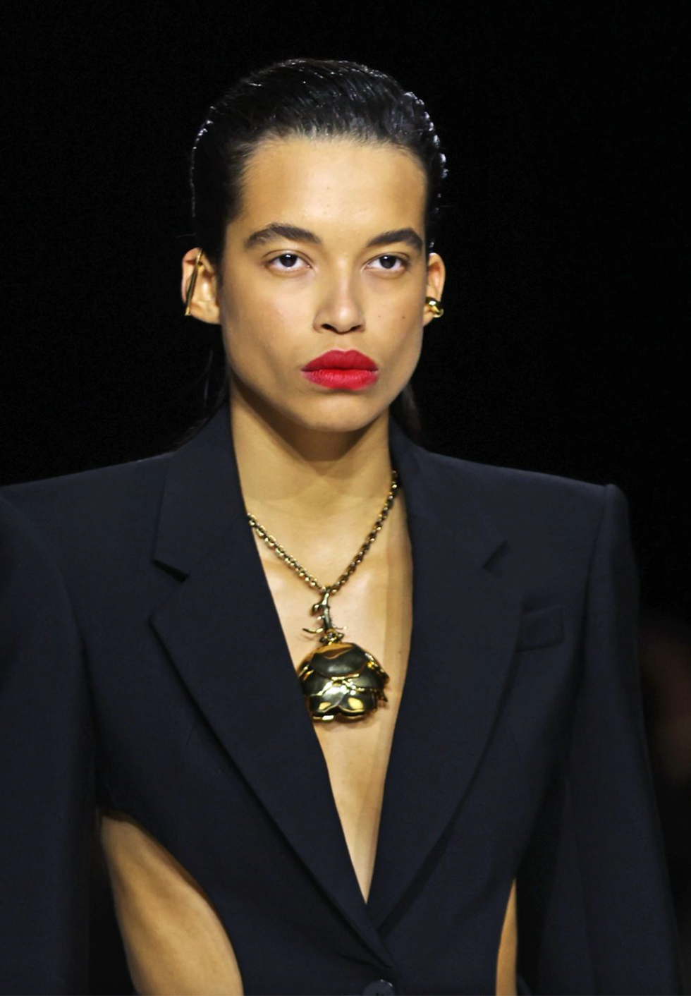 a person with a necklace