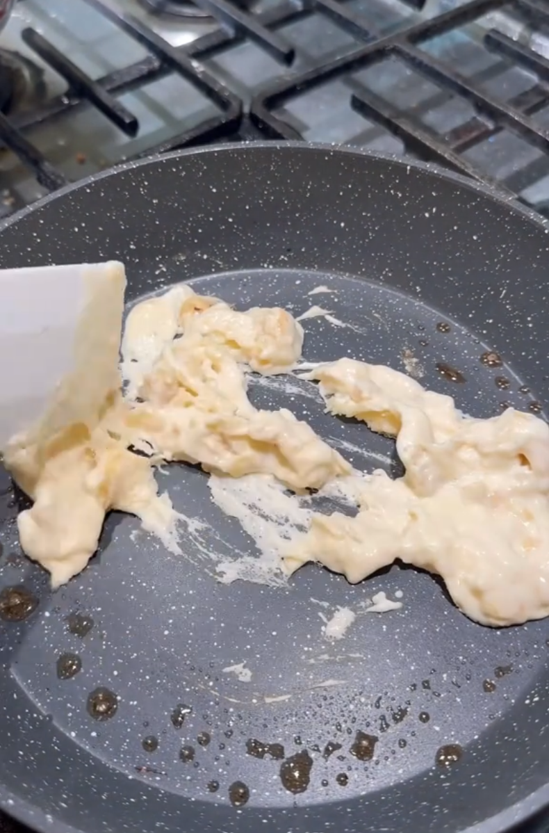 a pan of food