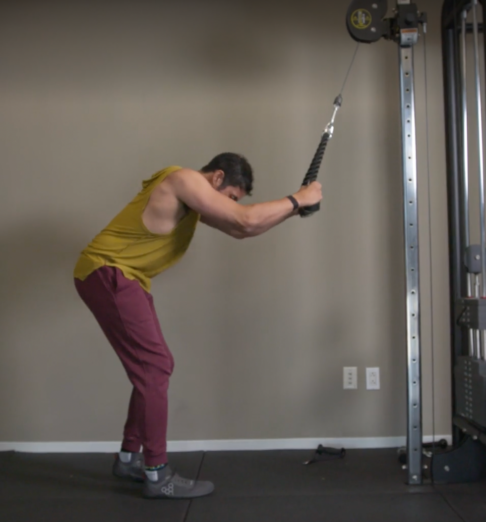 straight arm pulldown