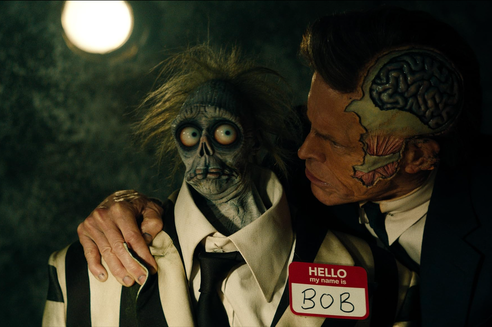 beetlejuice with a shrunken head