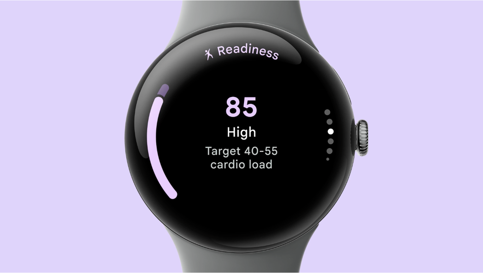 readiness score being displayed