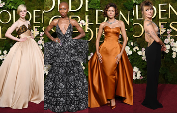 2025 golden globes best and worst dressed red carpet featuring elle fanning, cynthia erivo, zendaya, and miley cyrus