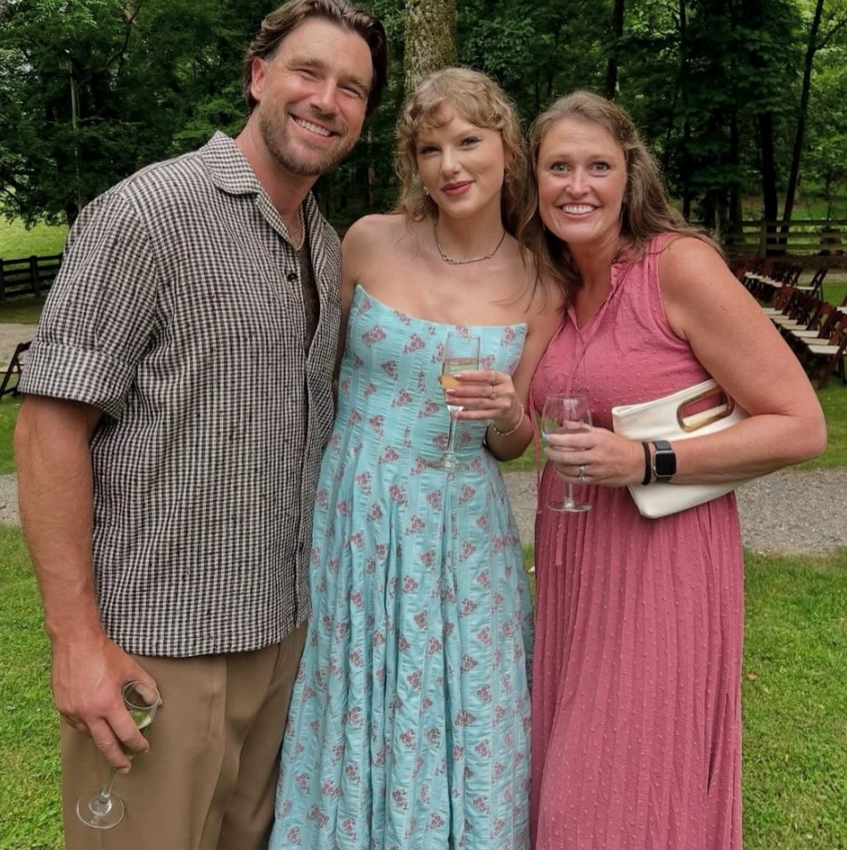 Taylor Swift Showcases Her Wedding Guest Style in a Floral Midi Dress