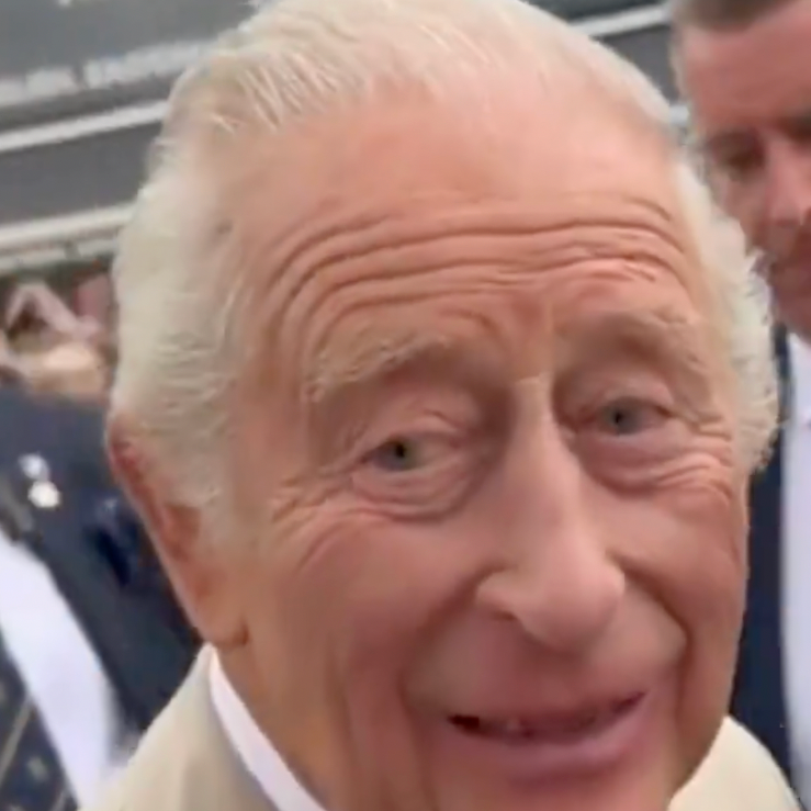 King Charles Caught Reacting to Heckler Asking 