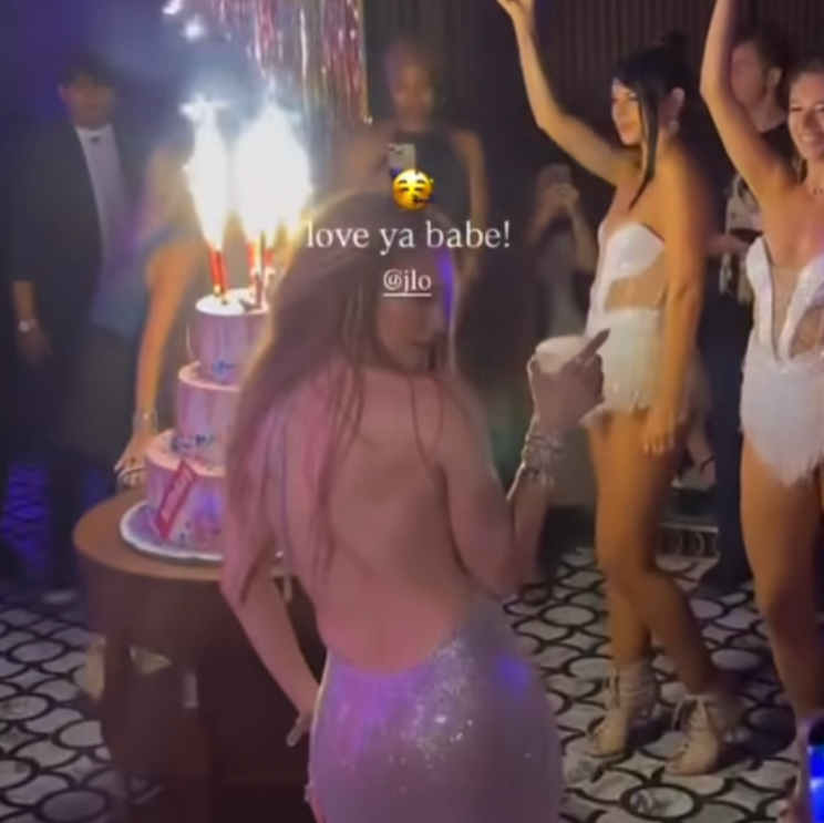 J.Lo Celebrates Her 56th Birthday in a Backless Skin-Tight Dress