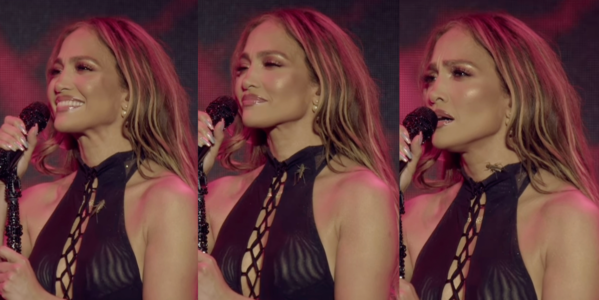 Help, a Giant Cricket Crawled Up Jennifer Lopez's Neck Mid-Concert