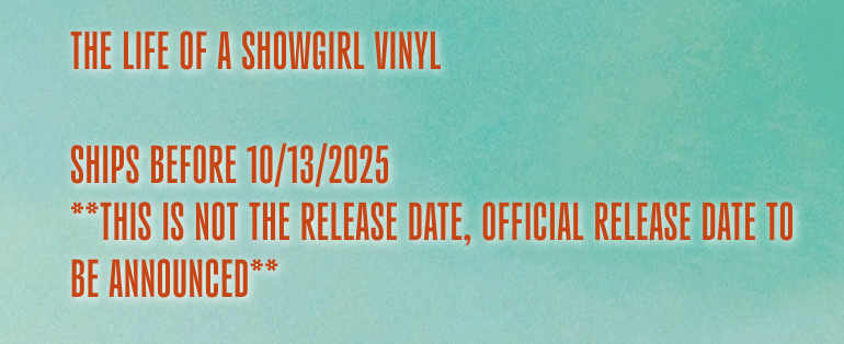 announcement for vinyl album release