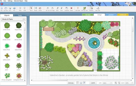 screen shot of garden planner