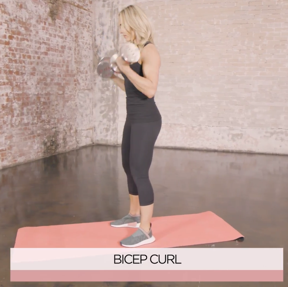 best dumbbell arm workout, bicep curl