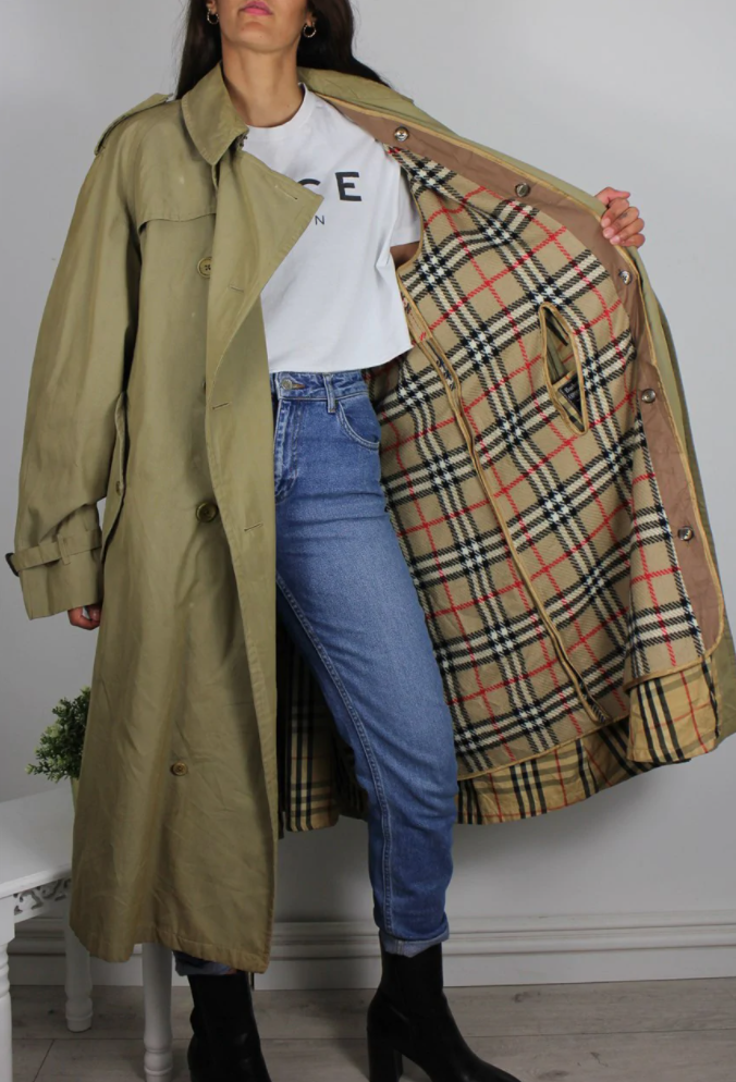 burberry trench vintage