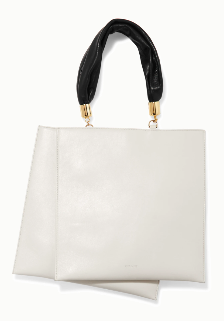 Handbag, Bag, White, Fashion accessory, Shoulder bag, Leather, Beige, Tote bag, Material property, 