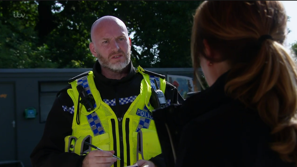 emmerdale wendy interviewed by police