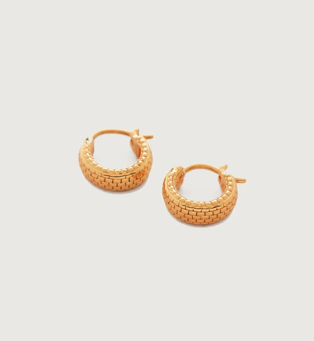 doina huggie earrings 18ct gold plated vermeil  £70  £5250  25 off