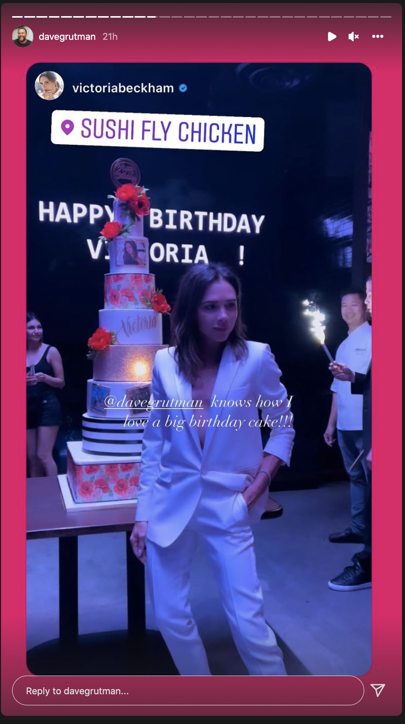Victoria Beckham Celebrates David Beckham's 47th Birthday With Must-See Cake  | Entertainment Tonight