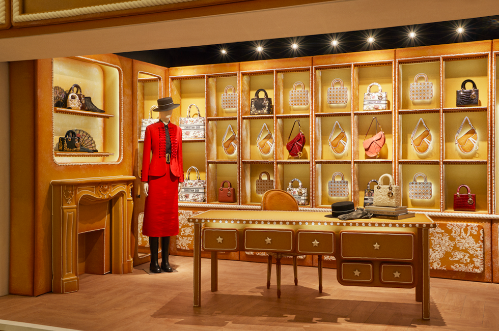 the Louis Vuitton shop inside the Harrods department store in