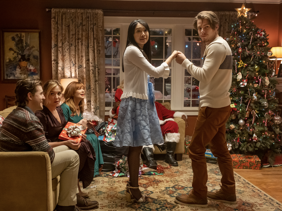 screenshot of a scene in the holiday movie holidate