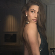 hailey bieber glam vixen backless sequined gown