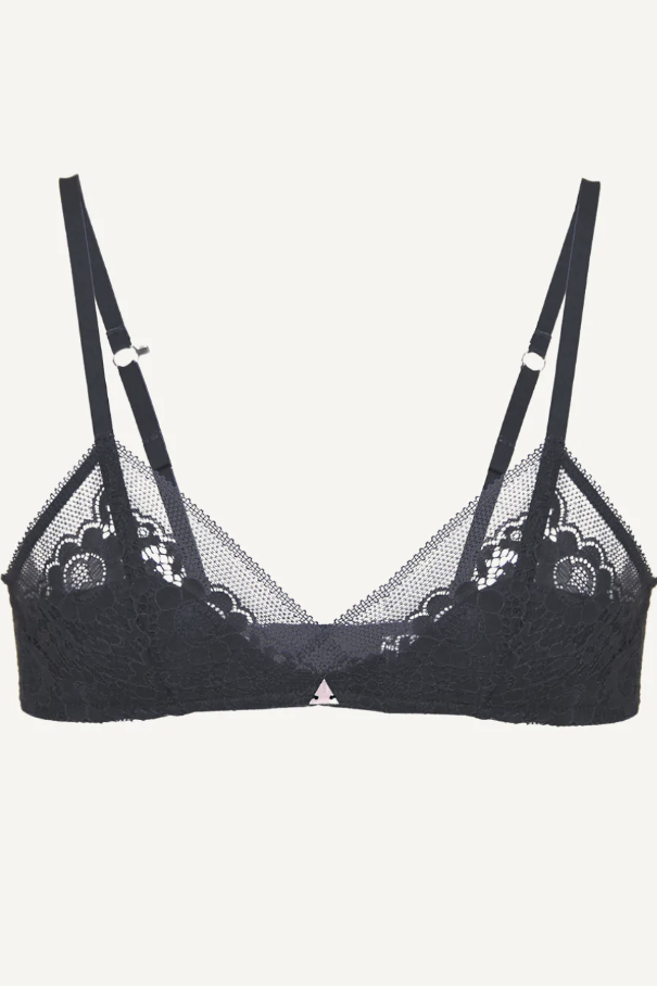 By Anthropologie Sheer Lace Triangle Bralette