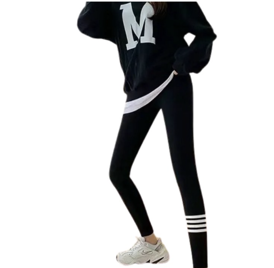 Matte Nepleren Leggings Met Fleece Voering